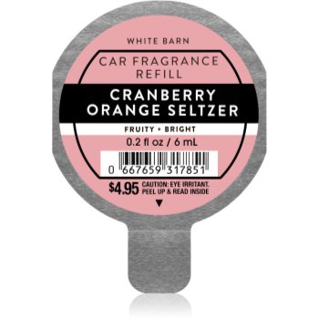 Bath & Body Works Cranberry Orange Seltzer parfum pentru masina rezervă