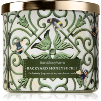 Bath & Body Works Backyard Honeysuckle lumânare parfumată