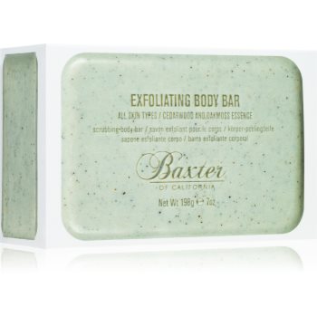 Baxter of California Exfoliating Body Bar Cedarwood & Oakmoss Essence săpun exfoliant pentru corp pentru barbati