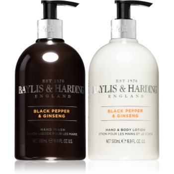Baylis & harding black pepper & ginseng set de cosmetice pentru piele hidratată