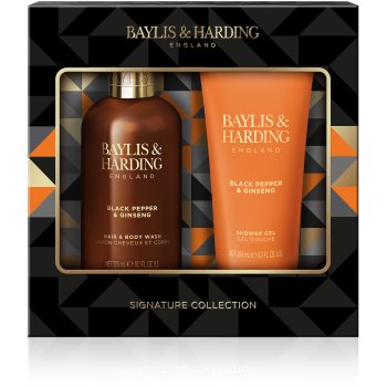 Baylis & harding black pepper & ginseng set cadou (in dus) pentru bărbați