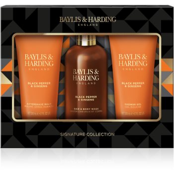 Baylis & Harding Black Pepper & Ginseng set cadou (pentru față, corp și păr) pentru bărbați