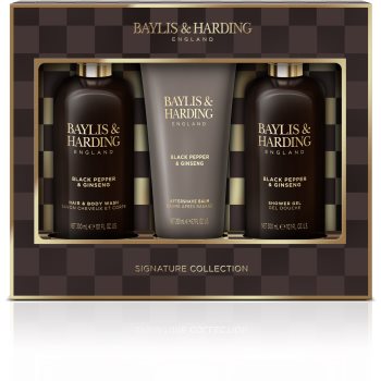 Baylis & Harding Black Pepper & Ginseng set cadou pentru față, corp și păr pentru bărbați