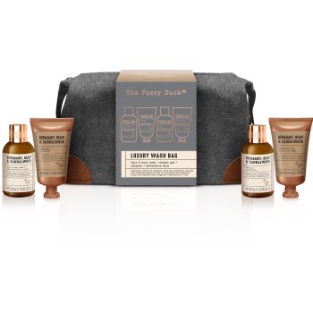 Baylis & Harding The Fuzzy Duck Bergamot, Hemp & Sandalwood set cadou geanta de cosmetice pentru bărbați