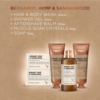 Baylis & Harding The Fuzzy Duck Men\'s Hemp & Bergamot set cadou pentru păr, barbă și corp pentru bărbați - 1 | YEO