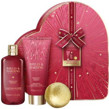 Baylis & Harding Midnight Cherry set cadou in forma de inima