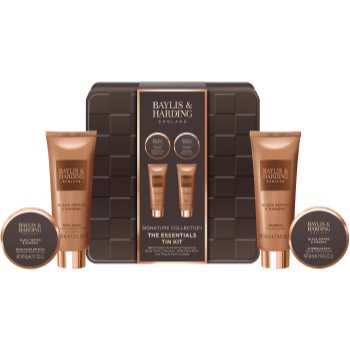 Baylis & Harding Black Pepper & Ginseng set cadou cutie de metal pentru bărbați