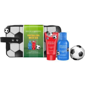 Baylis & Harding Football Stars Wash set cadou pentru călătorii pentru copii Blueberry Fizz