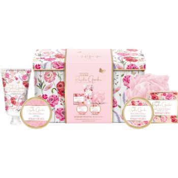 Baylis & Harding Royale Garden Rose, Poppy & Vanilla set cadou cutie de metal - Sellmag.ro