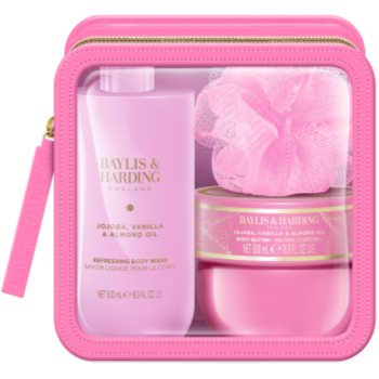 Baylis & Harding Jojoba, Vanilla & Almond Oil set cadou pentru călătorii