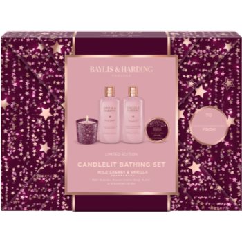 Baylis & Harding Wild Cherry & Vanilla set cadou pentru baie Baylis & Harding Wild Cherry & Vanilla set cadou pentru baie - Sellmag.ro