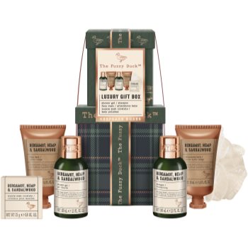 Baylis & Harding The Fuzzy Duck Bergamot, Hemp & Sandalwood set cadou pentru corp pentru bărbați Baylis & Harding The Fuzzy Duck Bergamot, Hemp & Sandalwood set cadou pentru corp pentru bărbați - Sellmag.ro