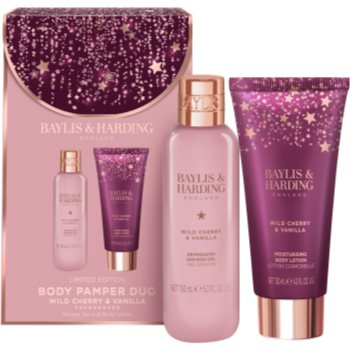 Baylis & Harding Wild Cherry & Vanilla set cadou pentru corp Geluri de dus, Baylis & Harding Wild Cherry & Vanilla set cadou pentru corp - Sellmag.ro