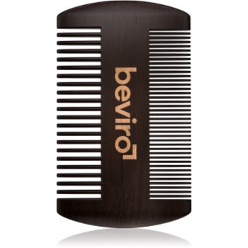 Beviro Pear Wood Beard Comb pieptene pentru barbă accesorii imagine noua