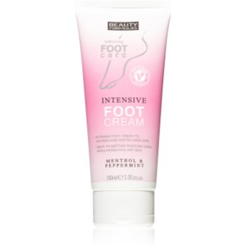 Beauty Formulas Menthol & Peppermint crema hidratanta si calmanta pentru picioare