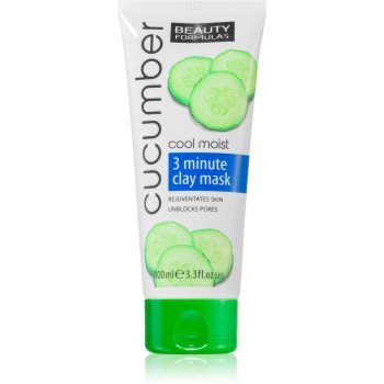 Beauty Formulas Cucumber masca pentru curatare profunda cu argila