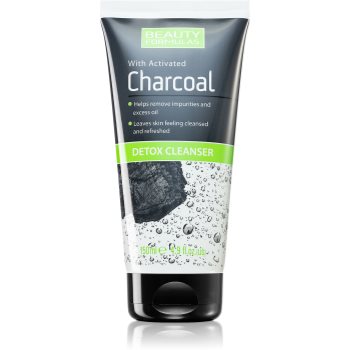 Beauty Formulas Charcoal gel de curățare cu carbune activ pentru ten gras si problematic Beauty Formulas