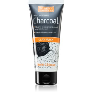 Beauty Formulas Charcoal masca pentru curatare profunda cu cărbune activ Beauty Formulas
