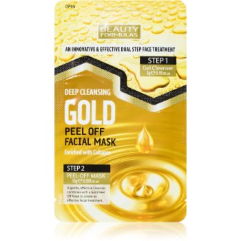 Beauty formulas gold masca si peeling 2 in 1