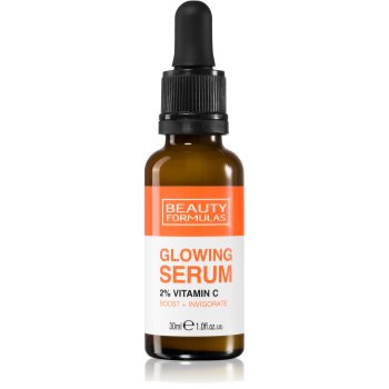 Beauty Formulas Glowing 2% Vitamin C ser facial cu efect iluminator