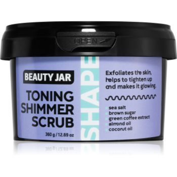 Beauty Jar Shape gel de dus exfoliant pentru fermitate cu sare de mare