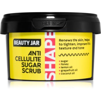 Beauty Jar Shape exfoliant de corp cu zahăr anti-celulită