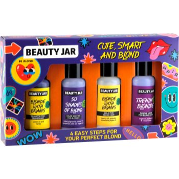 Beauty jar cute, smart and blond set cadou (pentru par blond)