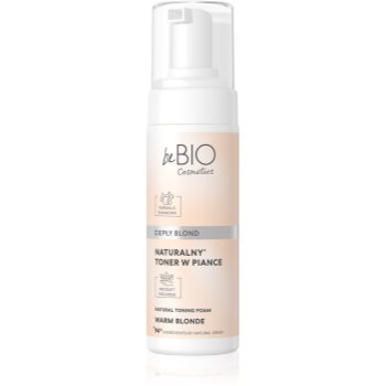 beBIO Natural Foam Toner Warm Blonde spuma tonica pentru păr