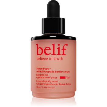 belif Super Drops Retinol & Peptide Barrier Serum tonifiere intensiv ser cu peptide
