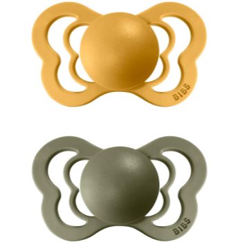 BIBS Couture Natural Rubber 1 suzetă Honey Bee / Olive