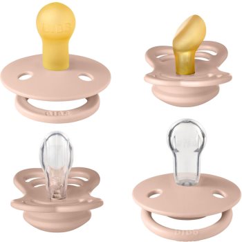 BIBS Try-It Size 1: 0+ months set pentru nou-nascuti si copii Blush - 1 | YEO