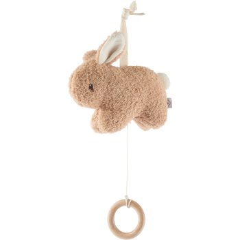  Jucării suspendabile, Bieco Musical Toy Bunny Fine jucărie suspendabilă contrastantă cu melodie - Sellmag.ro