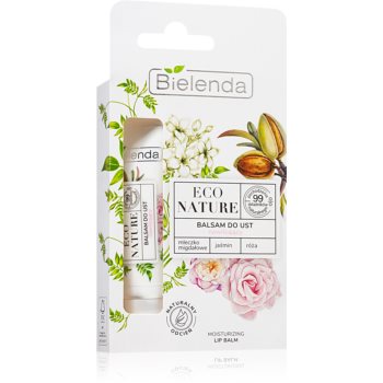 Bielenda ECO NATURE Almond milk + Jasmine + Rose Balsam de buze hidratant Bielenda