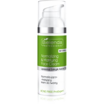 Bielenda Professional Acne Free ProExpert normalizarea si matifierea cremoasa pentru pielea problematica