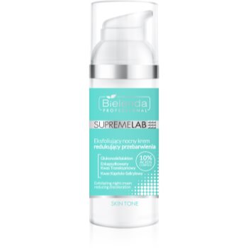 Bielenda Professional Supremelab Skin Tone exfoliant crema de noapte pentru piele cu hiperpigmentare