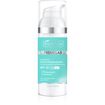 Bielenda Professional Supremelab Skin Tone crema de zi impotriva petelor pigmentare SPF 50