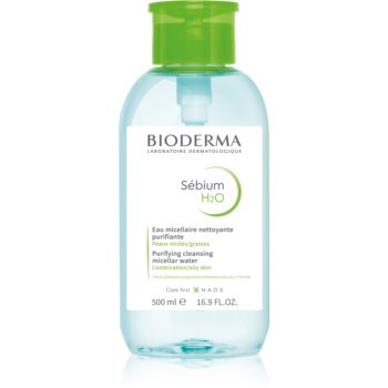 Bioderma Sébium H2O Apă micelară pentru piele mixtă și uleioasă cu un dozator