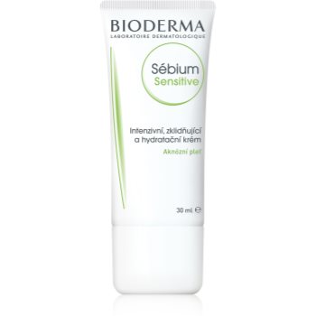 Bioderma Sébium Sensitive crema intensă de hidratare și calmare pentru piele uscata si iritata in urma tratamentului antiacneic accesorii imagine noua
