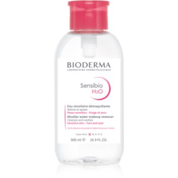 Bioderma Sensibio H2O apă micelară pentru piele sensibilă cu pompiță bioderma