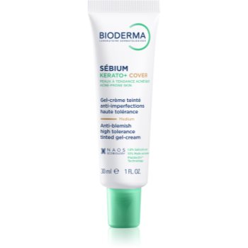 Bioderma Sébium Kerato+ Cover lotiune tonica matifianta impotriva imperfectiunilor pielii cauzate de acnee