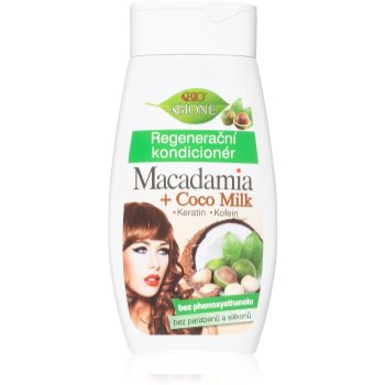 Bione Cosmetics Macadamia + Coco Milk balsam regenerator pentru păr Bione Cosmetics Condiționere pentru păr