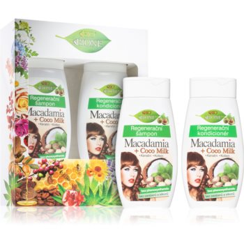 Bione Cosmetics Macadamia + Coco Milk set cadou (pentru păr) Bione Cosmetics Cosmetice și accesorii