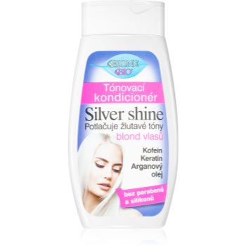 Bione Cosmetics Silver Shine balsam hidratant de neutralizare tonuri de galben