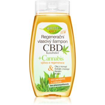 Bione Cosmetics Cannabis CBD sampon pentru regenerare cu CBD
