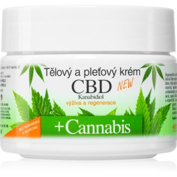 Bione Cosmetics Cannabis CBD Cremă nutritivă pentru față și corp cu CBD