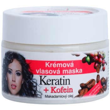 Bione Cosmetics Keratin + Kofein masca sub forma de crema pentru păr