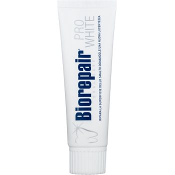 Biorepair Pro White pasta de dinti din ingrediente naturale pentru dinti mai albi Biorepair