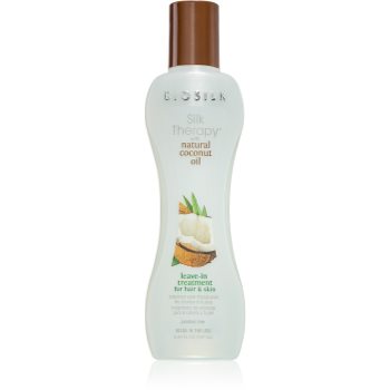 Biosilk Silk Therapy Natural Coconut Oil tratament de hidratare fara clatire de par si de corp