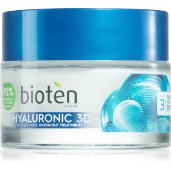 Bioten Hyaluronic 3D crema hidratanta de noapte pentru primele riduri Bioten