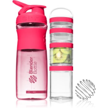 Blender Bottle Sport Mixer® GoStak set cadou Pink (pentru sportivi) culoare